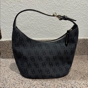 Stylish Black Monogram Shoulder Bag